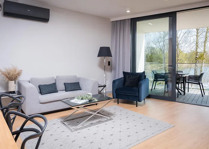 Olimpijska Elite4rent Z Panoramicznym Widokiem Na Jezioro I Przestronnymi Tarasami 奥尔什丁