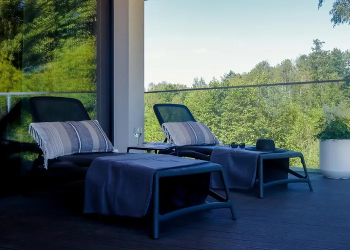 Olimpijska Elite4rent Z Widokiem Na Jezioro I Przestronnymi Tarasami Olštýn