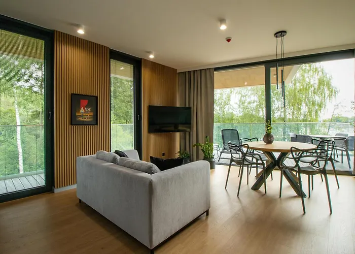 Apartmán Olimpijska Elite4rent Z Widokiem Na Jezioro I Przestronnymi Tarasami